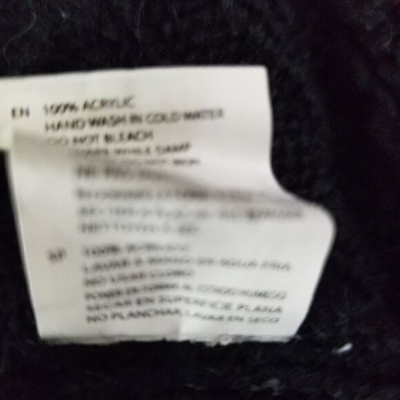 La Classe‎ Couture Black Acrylic Cowl Neck Sweater Size S - Picture 8 of 8